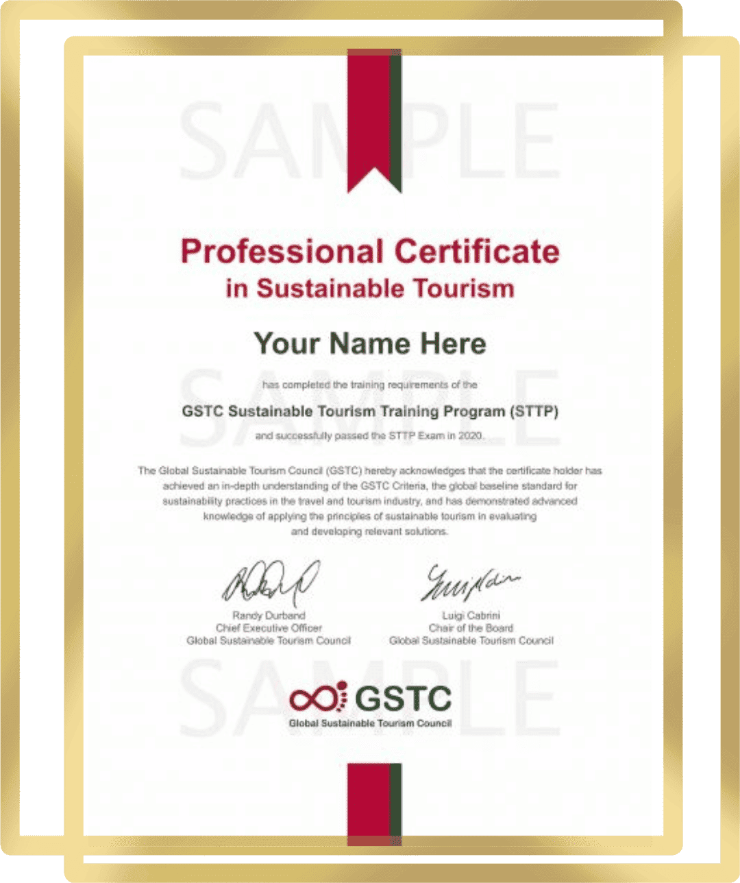 Sertifikat GSTC Training