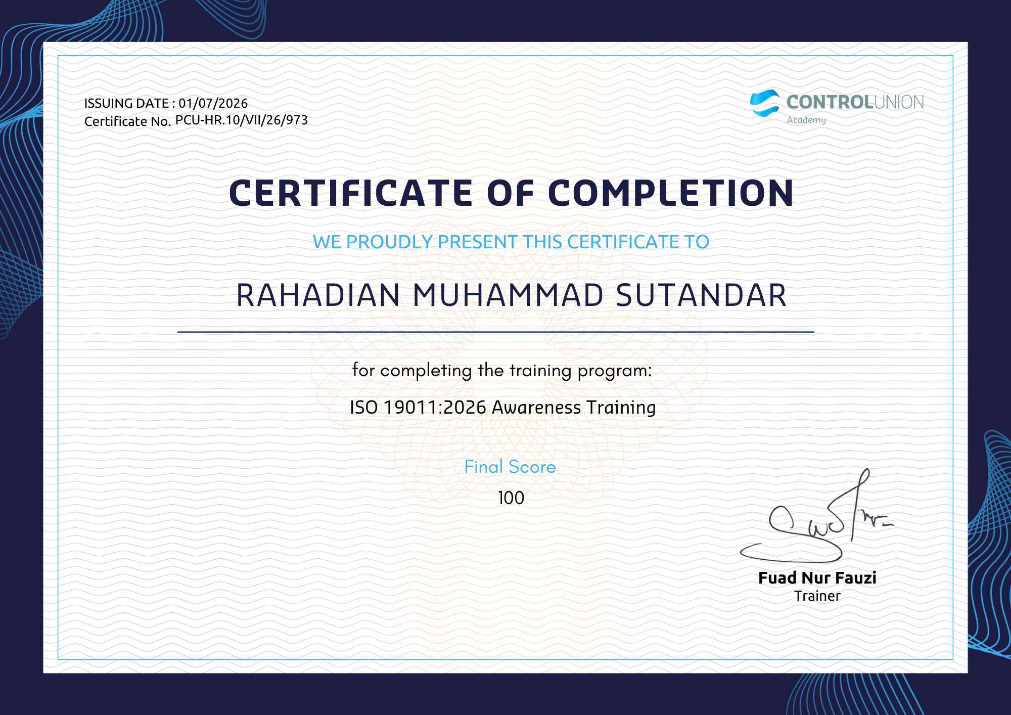 ISO 19011 2026 - Rahadian Muhammad Sutandar